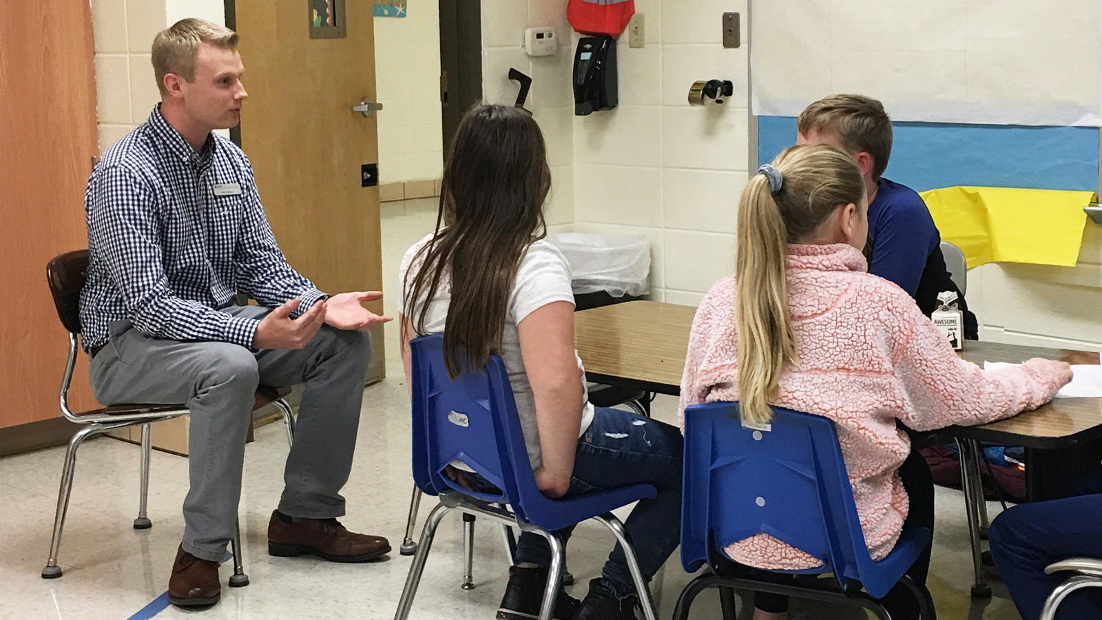 Matt DeMoss at Fordland with Students