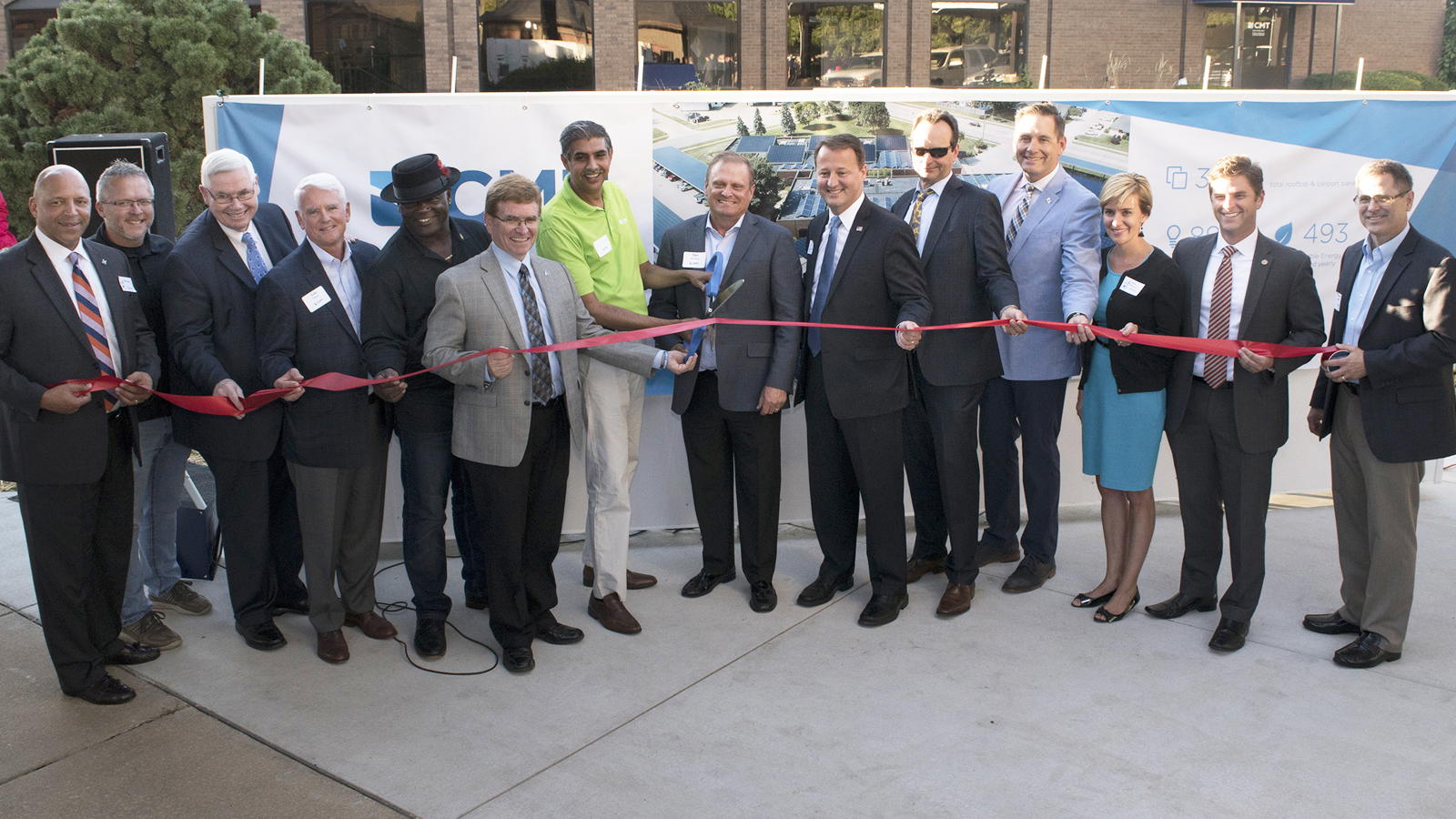 Solar Power project ribbon cutting 09282017