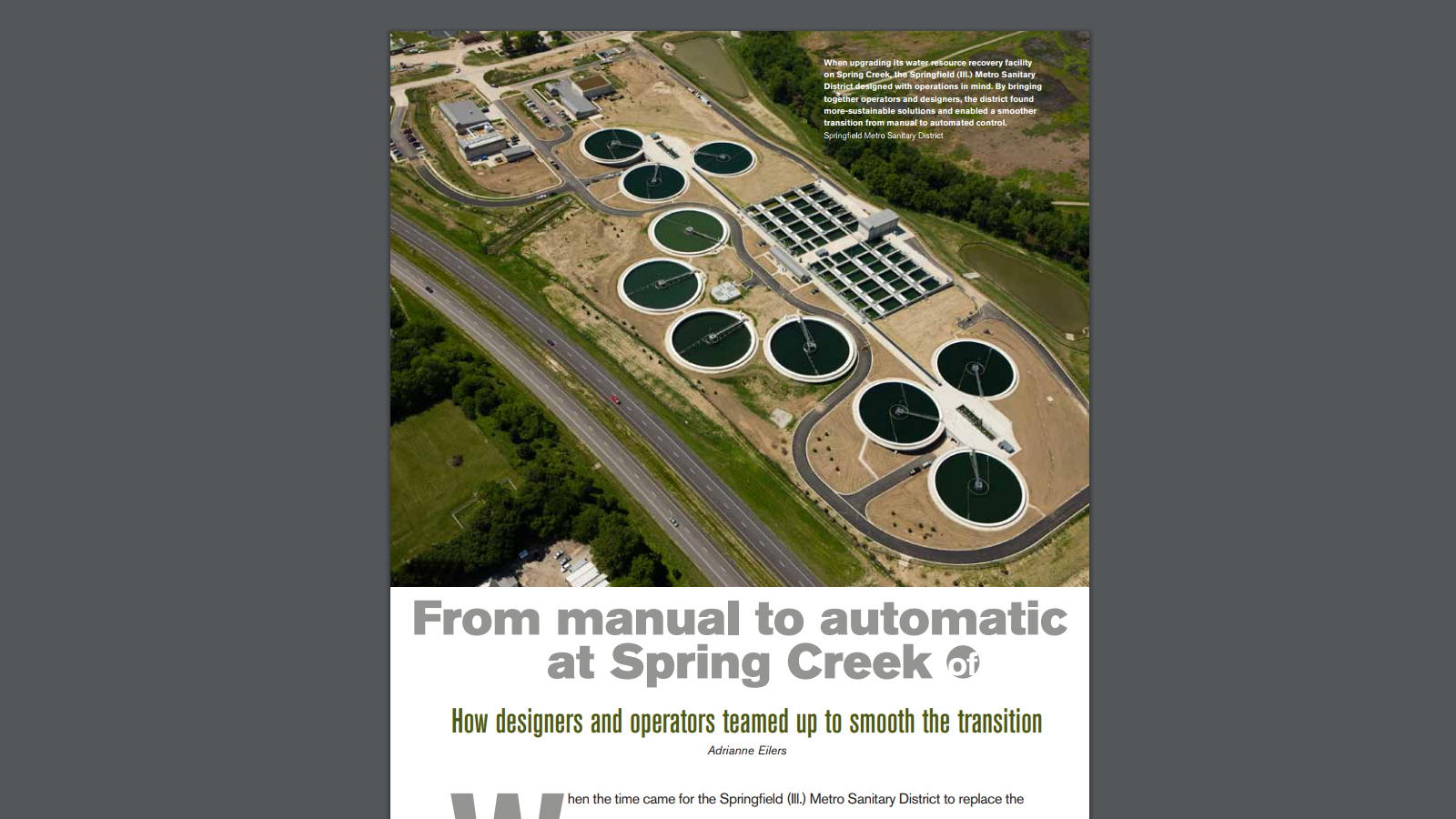 Water Environment & Technology magazine article